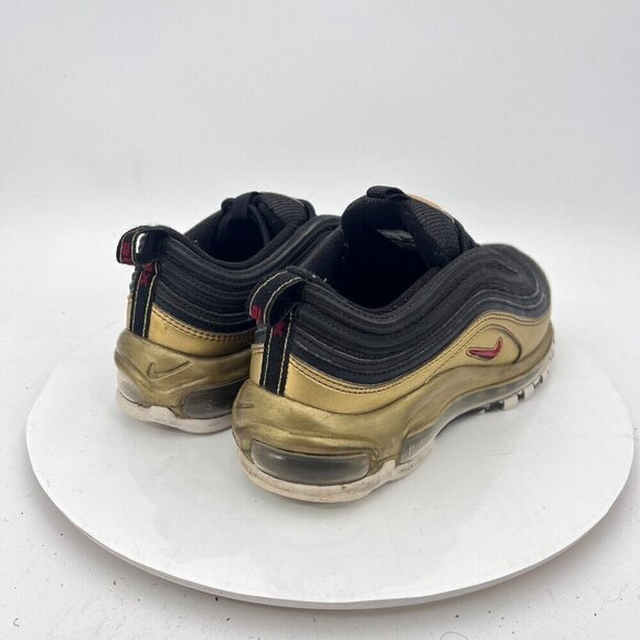 Nike Air Max 97 Men Size 4.5 AT5458-002 Black Metallic Gold Low Top Shoes - Picture 5 of 13
